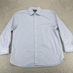 Bonobos Shirt Mens 17 -34 Blue Standard Fit Long Sleeve Button‎ Down Preppy